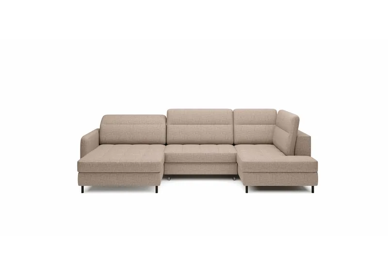 Berrto Soffa med Divan och Schäslong 5-sits - Beige - Möbler - Soffa - U-soffa
