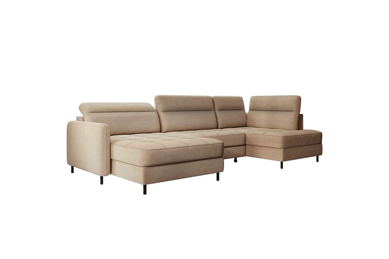 Berrto Soffa med Divan och Schäslong 5-sits - Beige - Möbler - Soffa - U-soffa