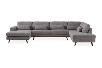 Copenhagen 5-sits Högervänd U-formad Large Soffa med Divan och Schäslong i Manchester - Mörkgrå - Möbler - Soffa - U-soffa