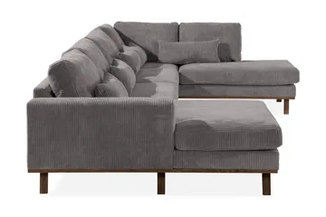 Copenhagen 5-sits Högervänd U-formad Large Soffa med Divan och Schäslong i Manchester - Mörkgrå - Möbler - Soffa - U-soffa