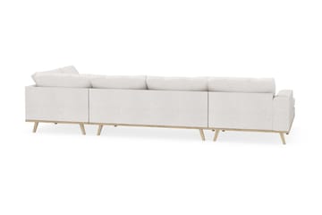Copenhagen 5-sits Högervänd U-formad Soffa med Divan och Schäslong i Bouclé - Vit - Möbler - Soffa - U-soffa