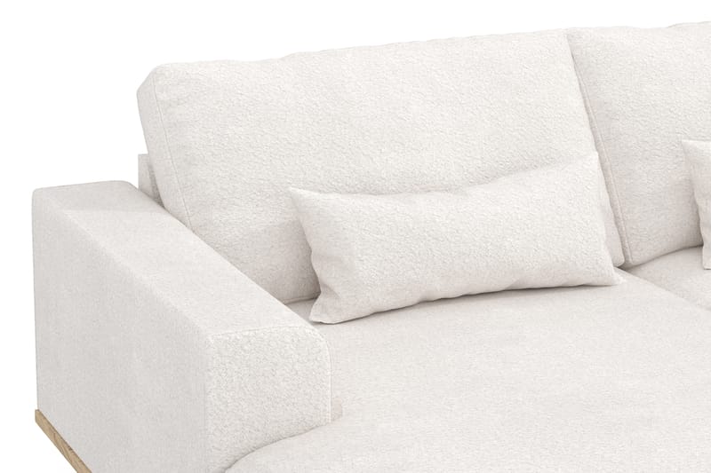 Copenhagen 5-sits Högervänd U-formad Soffa med Divan och Schäslong i Bouclé - Vit - Möbler - Soffa - U-soffa