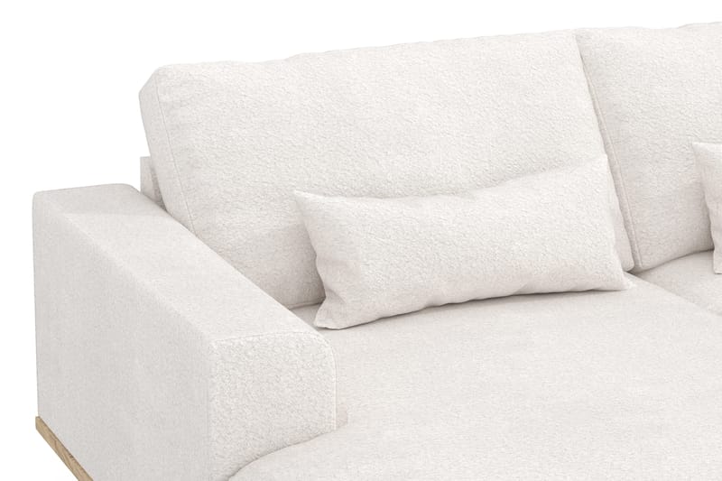 Copenhagen 5-sits Högervänd U-formad Soffa med Divan och Schäslong i Bouclé - Vit - Möbler - Soffa - U-soffa