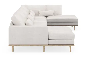 Copenhagen 5-sits Högervänd U-formad Soffa med Divan och Schäslong i Bouclé - Vit - Möbler - Soffa - U-soffa