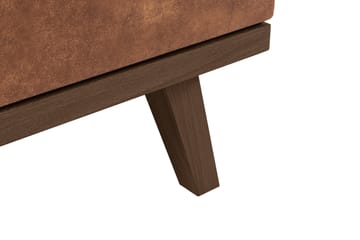 Copenhagen 5-sits Högervänd U-formad Soffa med Divan och Schäslong i Konstläder - Brun - Möbler - Soffa - U-soffa