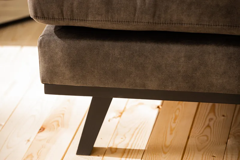 Copenhagen 5-sits Högervänd U-formad Soffa med Divan och Schäslong i Konstläder - Mörkgrå - Möbler - Soffa - U-soffa