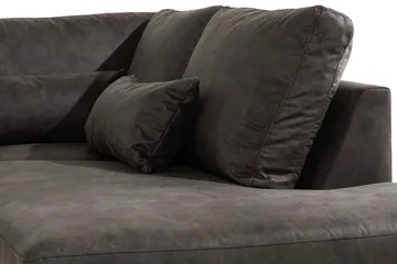 Copenhagen 5-sits Högervänd U-formad Soffa med Divan och Schäslong i Konstläder - Mörkgrå - Möbler - Soffa - U-soffa