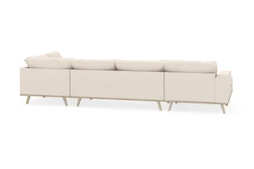 Copenhagen 5-sits Högervänd U-formad Soffa med Divan och Schäslong i Manchester - Beige - Möbler - Soffa - U-soffa