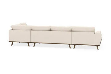 Copenhagen 5-sits Högervänd U-formad Soffa med Divan och Schäslong i Manchester - Beige - Möbler - Soffa - U-soffa