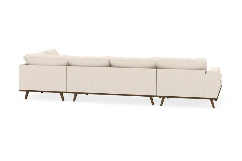 Copenhagen 5-sits Högervänd U-formad Soffa med Divan och Schäslong i Manchester - Beige - Möbler - Soffa - U-soffa