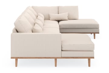 Copenhagen 5-sits Högervänd U-formad Soffa med Divan och Schäslong i Manchester - Beige - Möbler - Soffa - U-soffa