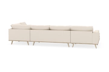 Copenhagen 5-sits Högervänd U-formad Soffa med Divan och Schäslong i Manchester - Beige - Möbler - Soffa - U-soffa