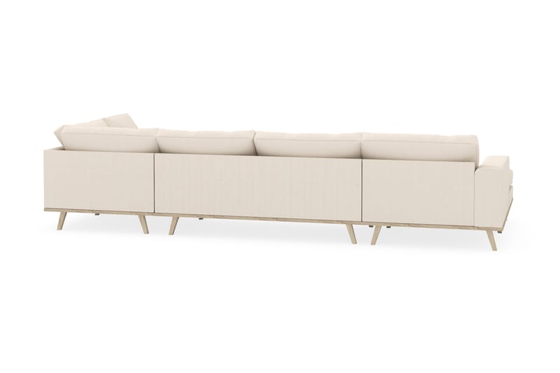 Copenhagen 5-sits Högervänd U-formad Soffa med Divan och Schäslong i Manchester - Beige - Möbler - Soffa - U-soffa
