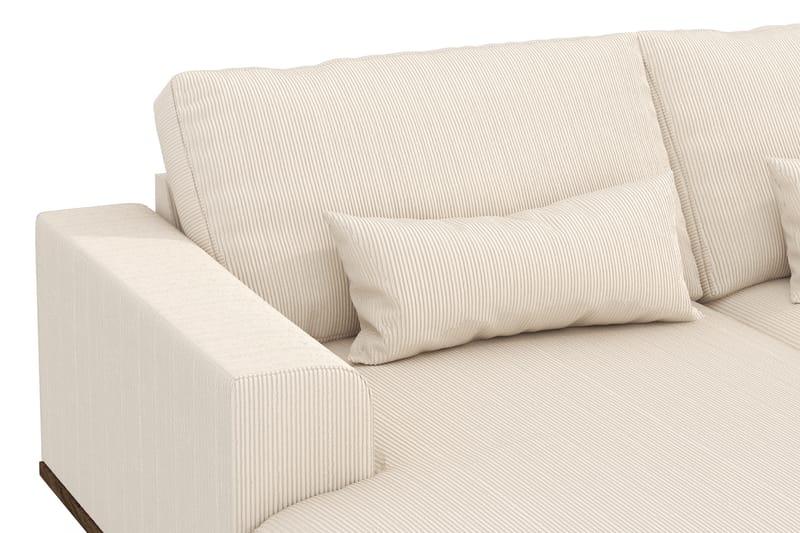 Copenhagen 5-sits Högervänd U-formad Soffa med Divan och Schäslong i Manchester - Beige - Möbler - Soffa - U-soffa