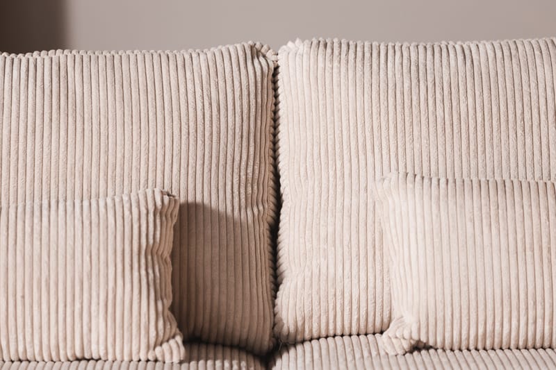 Copenhagen 5-sits Högervänd U-formad Soffa med Divan och Schäslong i Manchester - Beige - Möbler - Soffa - U-soffa