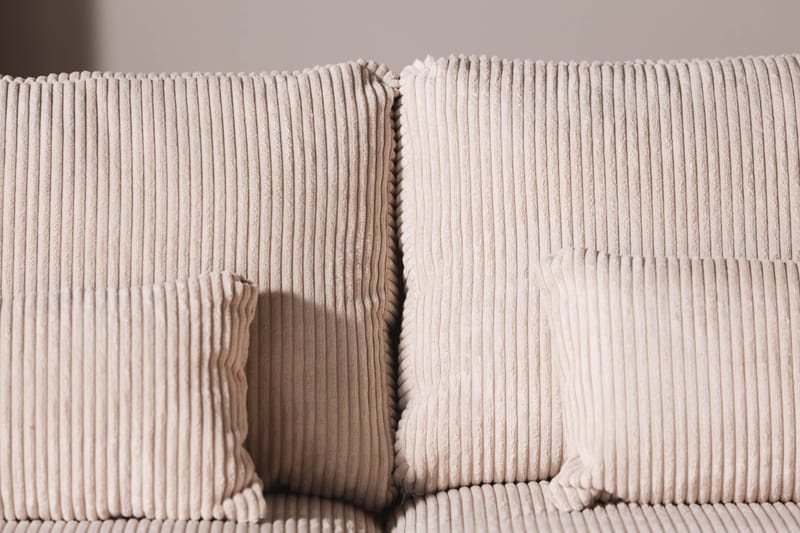 Copenhagen 5-sits Högervänd U-formad Soffa med Divan och Schäslong i Manchester - Beige - Möbler - Soffa - U-soffa
