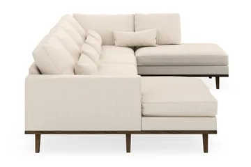 Copenhagen 5-sits Högervänd U-formad Soffa med Divan och Schäslong i Manchester - Beige - Möbler - Soffa - U-soffa