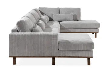Copenhagen 5-sits Högervänd U-formad Soffa med Divan och Schäslong i Manchester - Ljusgrå - Möbler - Soffa - U-soffa