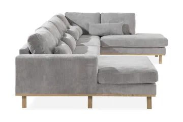 Copenhagen 5-sits Högervänd U-formad Soffa med Divan och Schäslong i Manchester - Ljusgrå - Möbler - Soffa - U-soffa