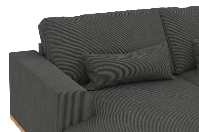 Copenhagen 5-sits Högervänd U-formad Soffa med Divan och Schäslong i Manchester - Mörkgrå - Möbler - Soffa - U-soffa