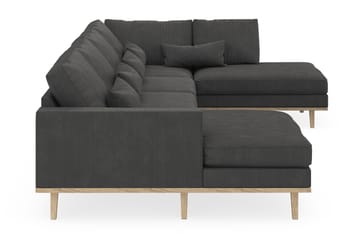 Copenhagen 5-sits Högervänd U-formad Soffa med Divan och Schäslong i Manchester - Mörkgrå - Möbler - Soffa - U-soffa