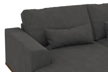 Copenhagen 5-sits Högervänd U-formad Soffa med Divan och Schäslong i Manchester - Mörkgrå - Möbler - Soffa - U-soffa