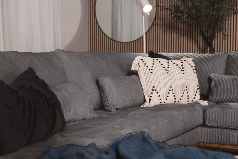 Copenhagen 5-sits Högervänd U-formad Soffa med Divan och Schäslong i Manchester - Mörkgrå - Möbler - Soffa - U-soffa