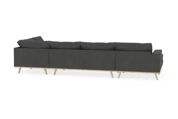 Copenhagen 5-sits Högervänd U-formad Soffa med Divan och Schäslong i Manchester - Mörkgrå - Möbler - Soffa - U-soffa