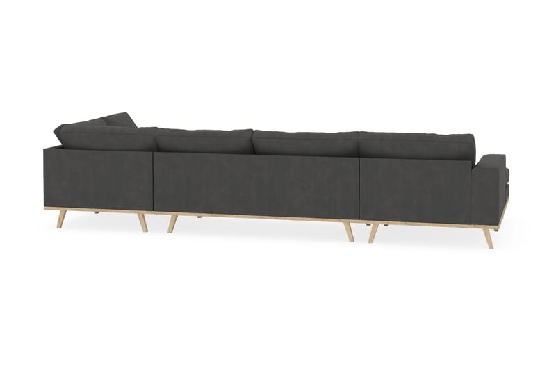 Copenhagen 5-sits Högervänd U-formad Soffa med Divan och Schäslong i Manchester - Mörkgrå - Möbler - Soffa - U-soffa