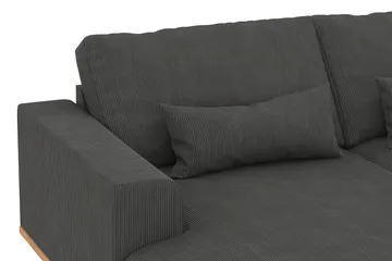 Copenhagen 5-sits Högervänd U-formad Soffa med Divan och Schäslong i Manchester - Mörkgrå - Möbler - Soffa - U-soffa