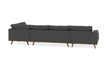 Copenhagen 5-sits Högervänd U-formad Soffa med Divan och Schäslong i Manchester - Mörkgrå - Möbler - Soffa - U-soffa