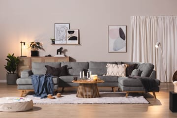 Copenhagen 5-sits Högervänd U-formad Soffa med Divan och Schäslong i Manchester - Mörkgrå - Möbler - Soffa - U-soffa