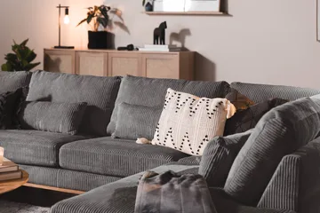 Copenhagen 5-sits Högervänd U-formad Soffa med Divan och Schäslong i Manchester - Mörkgrå - Möbler - Soffa - U-soffa