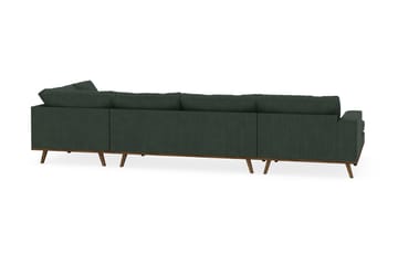 Copenhagen 5-sits Högervänd U-formad Soffa med Divan och Schäslong i Manchester - Mörkgrön - Möbler - Soffa - U-soffa
