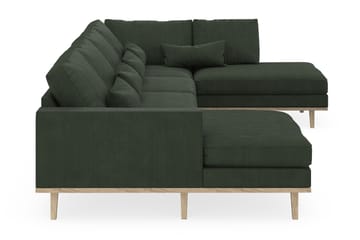 Copenhagen 5-sits Högervänd U-formad Soffa med Divan och Schäslong i Manchester - Mörkgrön - Möbler - Soffa - U-soffa