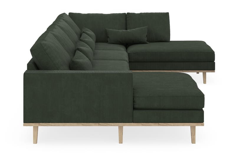 Copenhagen 5-sits Högervänd U-formad Soffa med Divan och Schäslong i Manchester - Mörkgrön - Möbler - Soffa - U-soffa