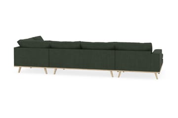 Copenhagen 5-sits Högervänd U-formad Soffa med Divan och Schäslong i Manchester - Mörkgrön - Möbler - Soffa - U-soffa