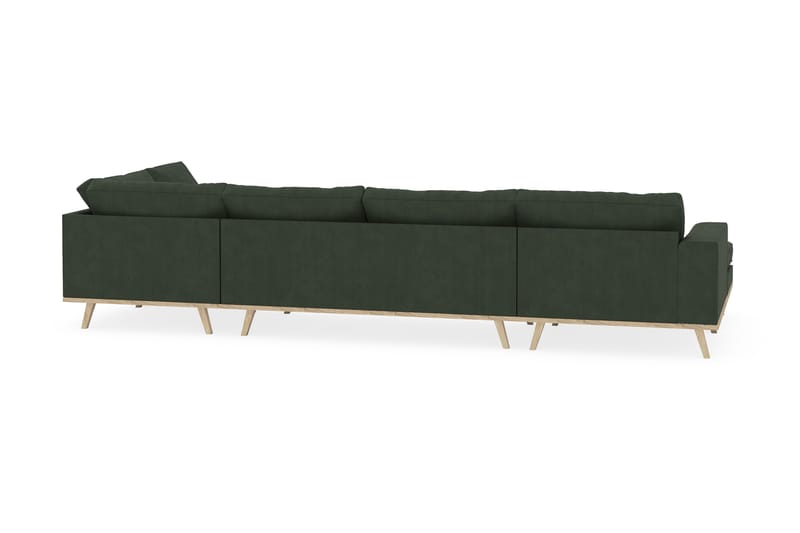 Copenhagen 5-sits Högervänd U-formad Soffa med Divan och Schäslong i Manchester - Mörkgrön - Möbler - Soffa - U-soffa