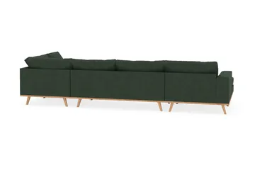 Copenhagen 5-sits Högervänd U-formad Soffa med Divan och Schäslong i Manchester - Mörkgrön - Möbler - Soffa - U-soffa
