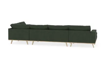 Copenhagen 5-sits Högervänd U-formad Soffa med Divan och Schäslong i Manchester - Mörkgrön - Möbler - Soffa - U-soffa