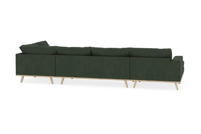 Copenhagen 5-sits Högervänd U-formad Soffa med Divan och Schäslong i Manchester - Mörkgrön - Möbler - Soffa - U-soffa