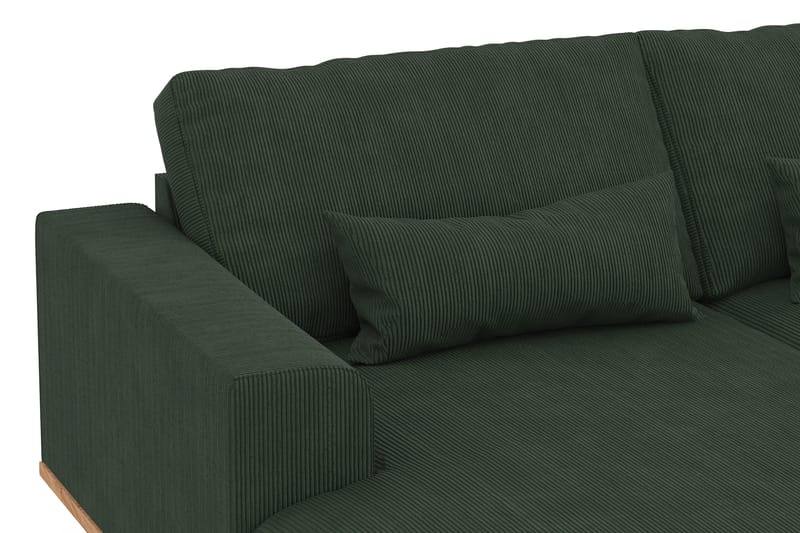 Copenhagen 5-sits Högervänd U-formad Soffa med Divan och Schäslong i Manchester - Mörkgrön - Möbler - Soffa - U-soffa