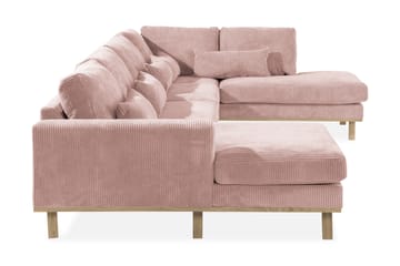 Copenhagen 5-sits Högervänd U-formad Soffa med Divan och Schäslong i Manchester - Rosa - Möbler - Soffa - U-soffa
