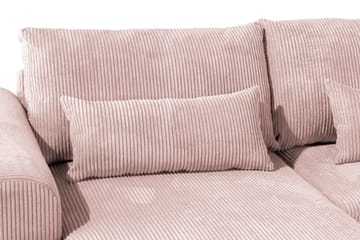 Copenhagen 5-sits Högervänd U-formad Soffa med Divan och Schäslong i Manchester - Rosa - Möbler - Soffa - U-soffa