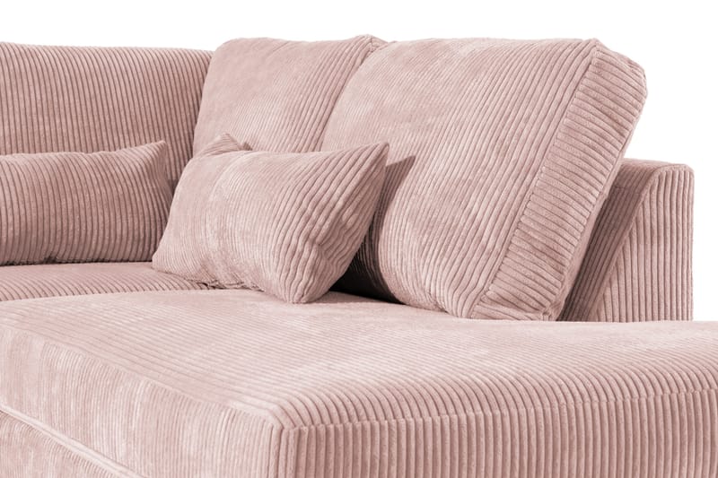 Copenhagen 5-sits Högervänd U-formad Soffa med Divan och Schäslong i Manchester - Rosa - Möbler - Soffa - U-soffa