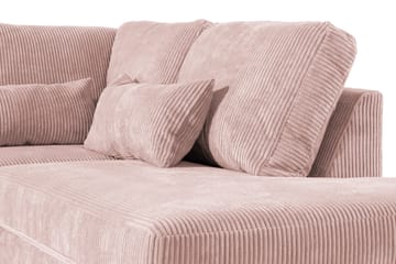 Copenhagen 5-sits Högervänd U-formad Soffa med Divan och Schäslong i Manchester - Rosa - Möbler - Soffa - U-soffa