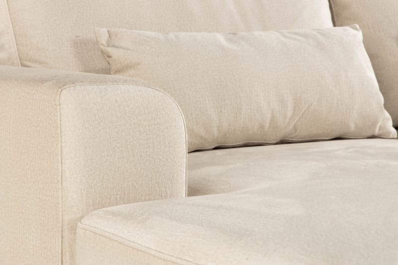 Copenhagen 5-sits Högervänd U-formad Soffa med Divan och Schäslong i Sammet - Beige - Möbler - Soffa - U-soffa