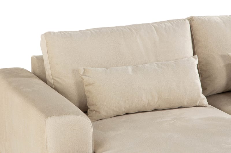 Copenhagen 5-sits Högervänd U-formad Soffa med Divan och Schäslong i Sammet - Beige - Möbler - Soffa - U-soffa