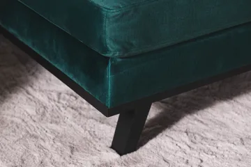 Copenhagen 5-sits Högervänd U-formad Soffa med Divan och Schäslong i Sammet - Grön - Möbler - Soffa - U-soffa