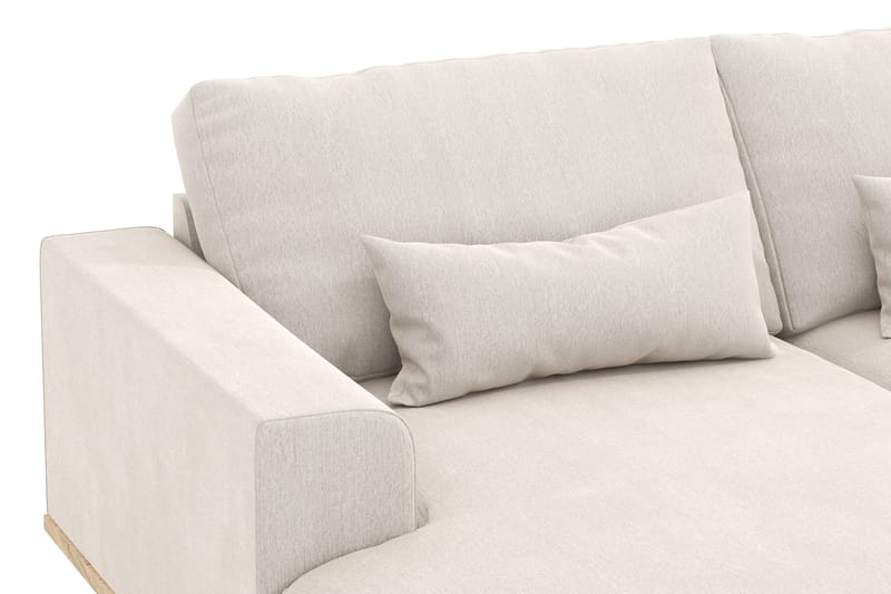 Copenhagen 5-sits Högervänd U-formad Soffa med Divan och Schäslong i Sammet - Krämvit - Möbler - Soffa - U-soffa